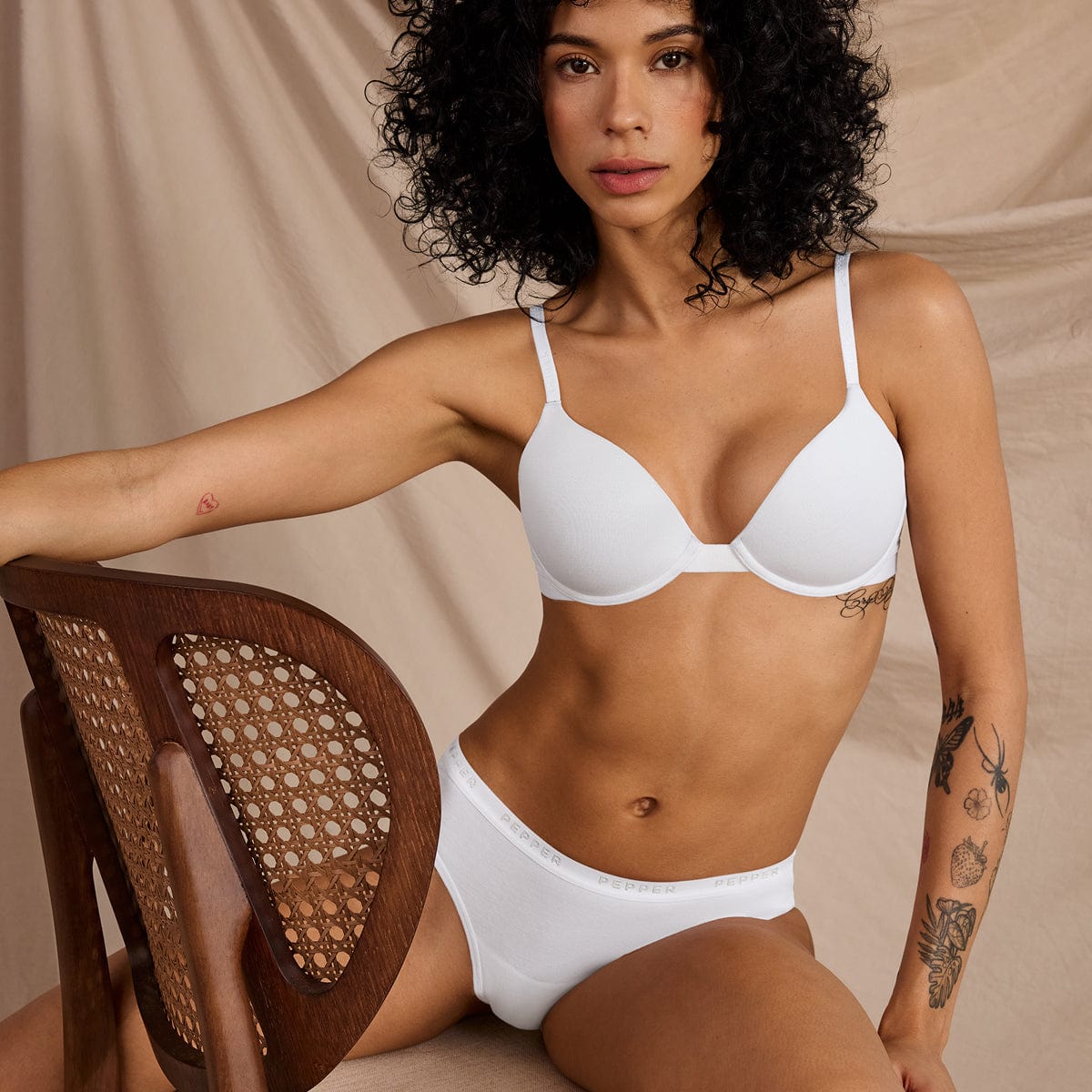 Supima® Cotton Bikini 3 Pack White