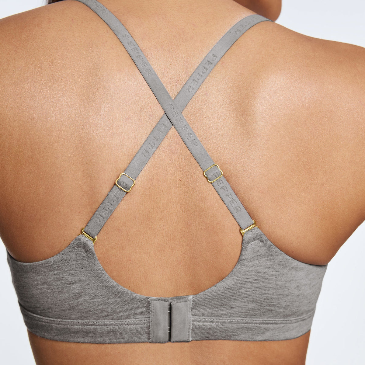 Supima® Cotton Wirefree Bra Duo Heather Grey