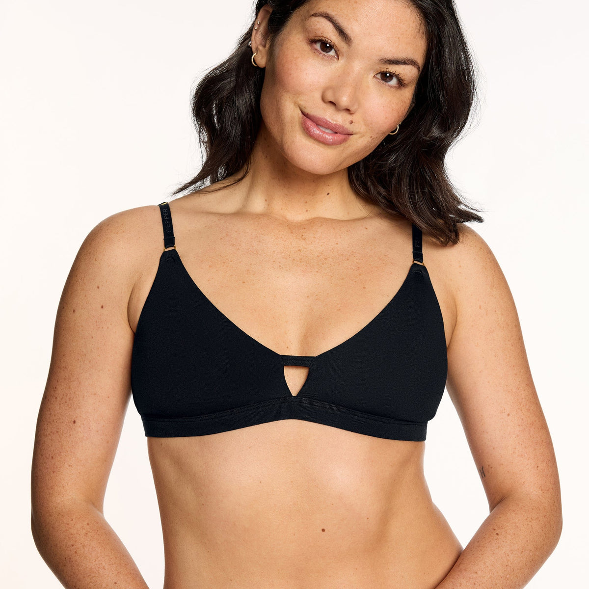 Supima® Cotton Wirefree Bra Duo Black/Heather Grey