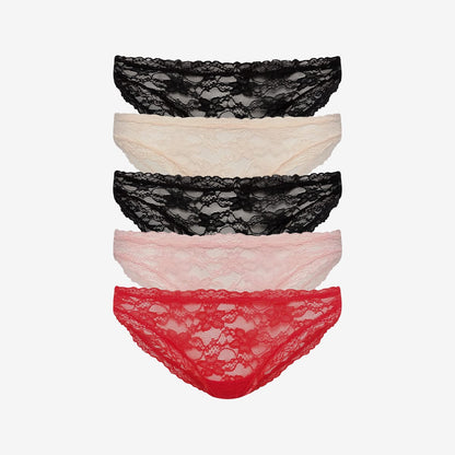 Effortless Lace Bikini 5 Pack