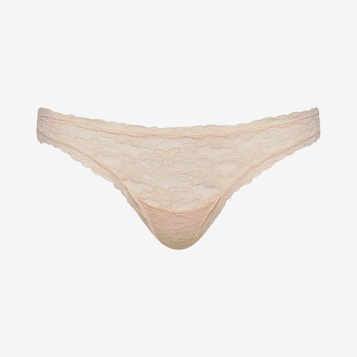 Effortless Lace Thong Sand