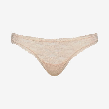 Effortless Lace Thong Sand
