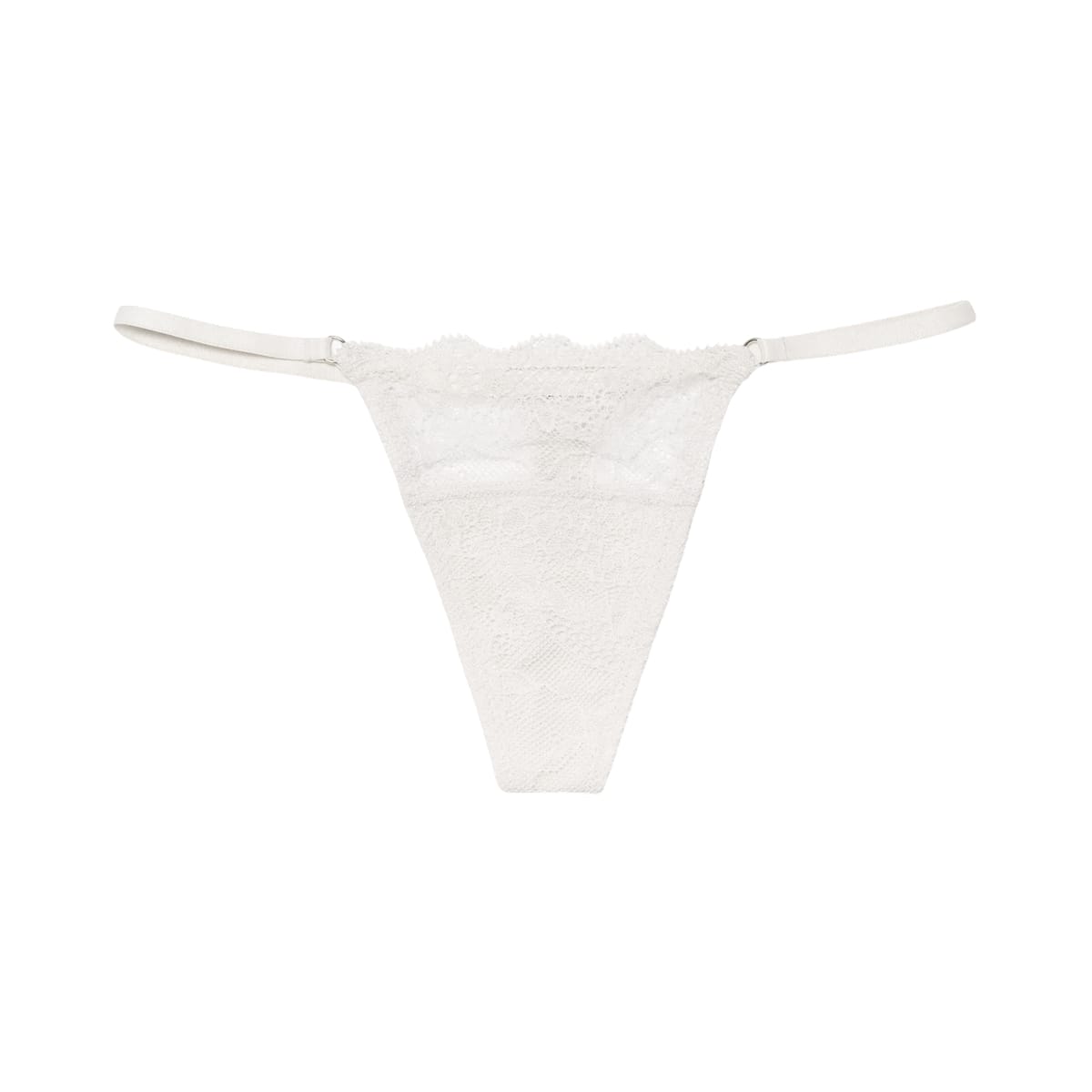 Lace String Thong Ecru