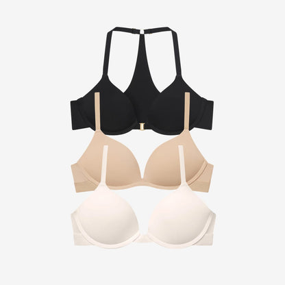 Lifted & Loved 3 Bra Bundle Black/Buff/Ecru