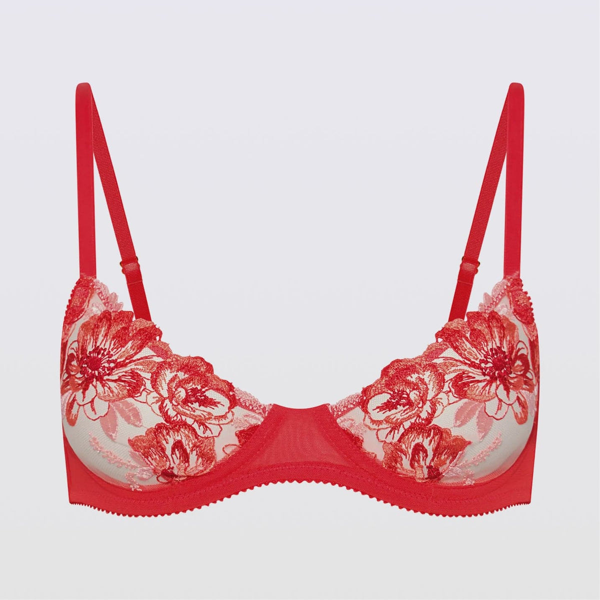 Embroidery Unlined Demi Bra Cherie Embroidery