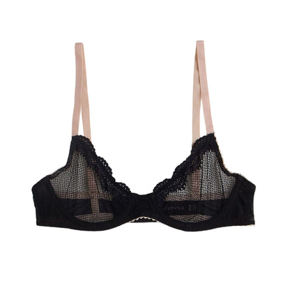 Signature Unlined Demi Bra Blush Trim