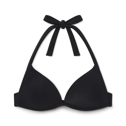 Plunge Bikini Top Black