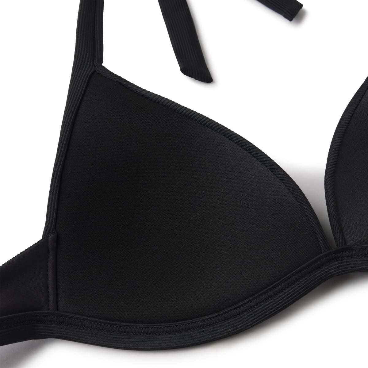 Plunge Bikini Top Black