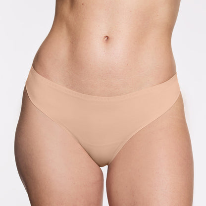 Simply Smooth No Show Thong 3 Pack Mesa/Buff/Black