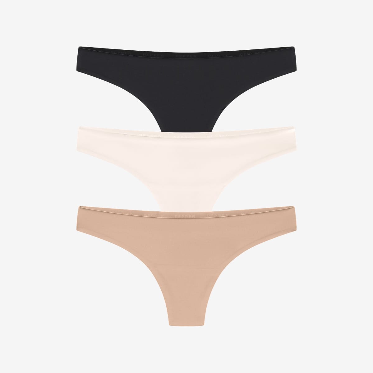 Simply Smooth No Show Thong 3 Pack