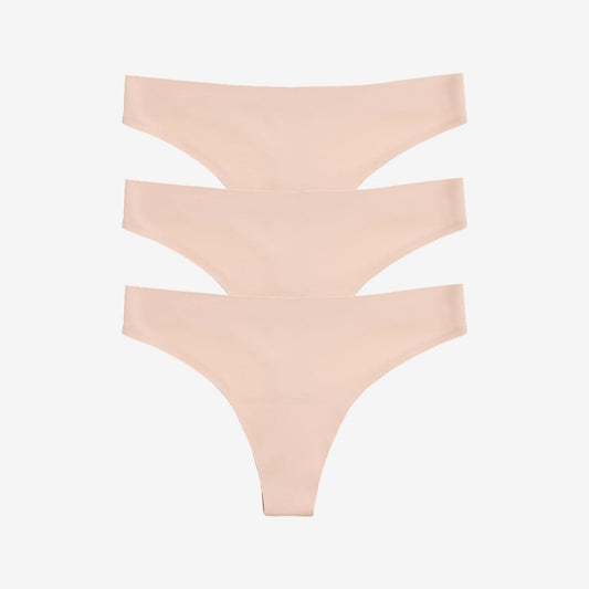 Simply Smooth No Show Thong 3 Pack Buff