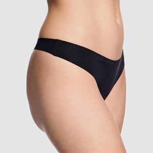 Simply Smooth No Show Thong Black