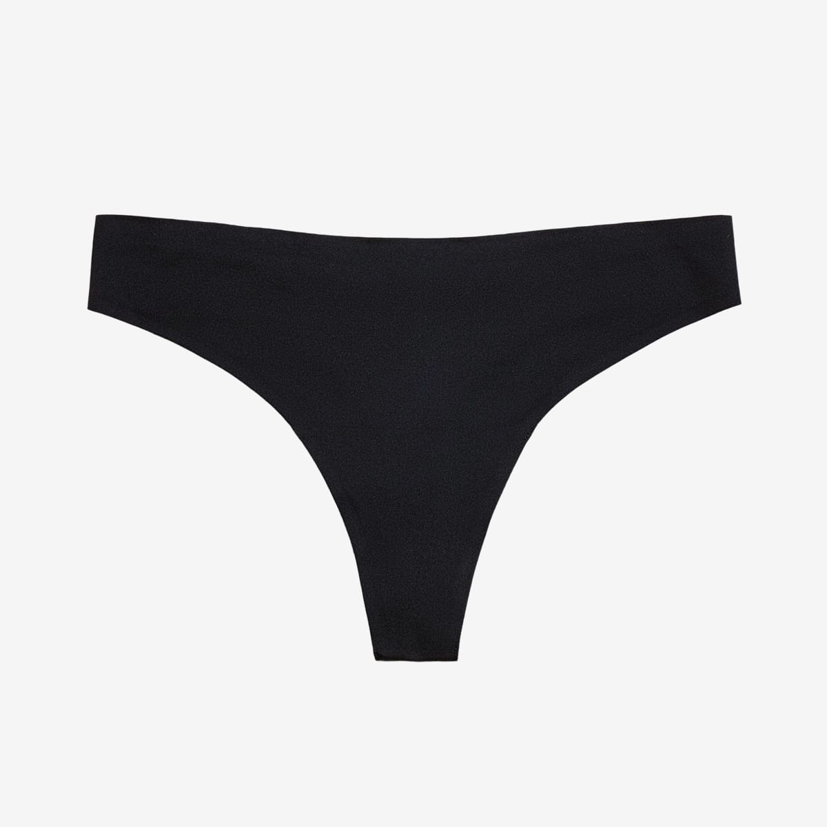 Simply Smooth No Show Thong Black