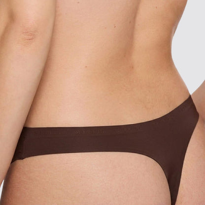 Simply Smooth No Show Thong Espresso
