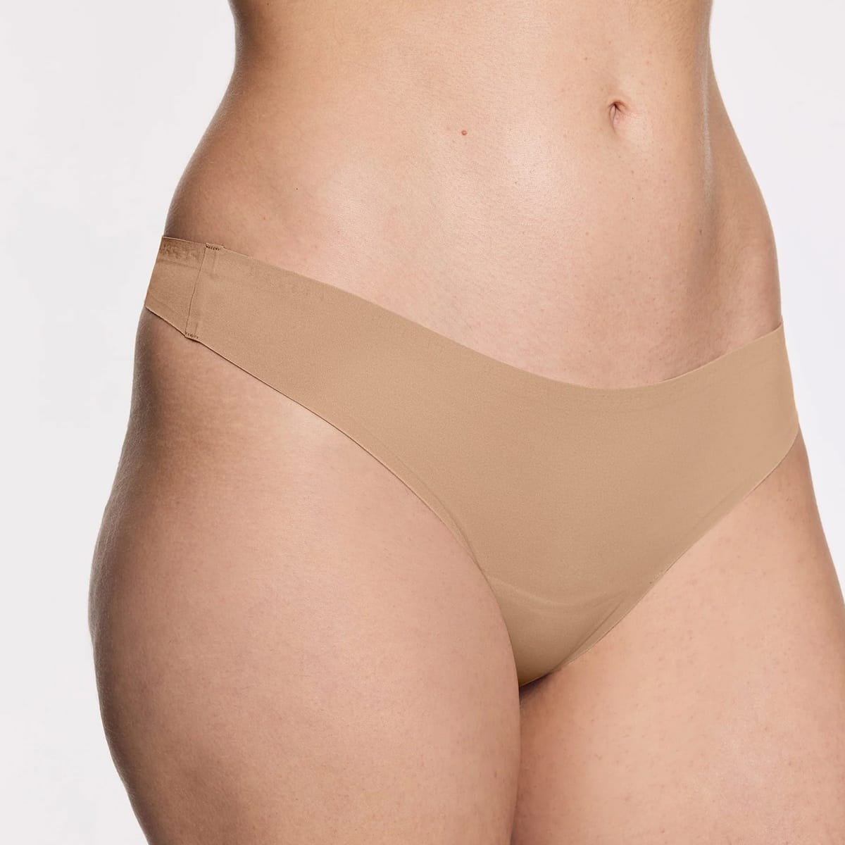 Simply Smooth No Show Thong Fawn