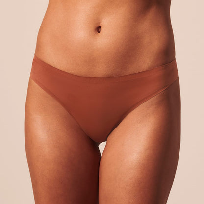 Simply Smooth No Show Thong 3 Pack Terra/Buff/Black
