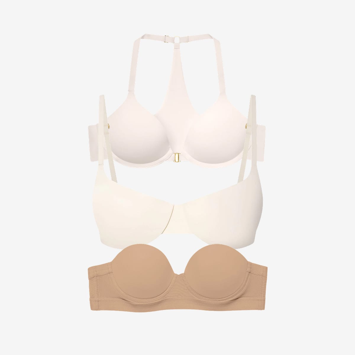 Summer Bra Solution 3 Bra Bundle Ecru/Ecru/Fawn