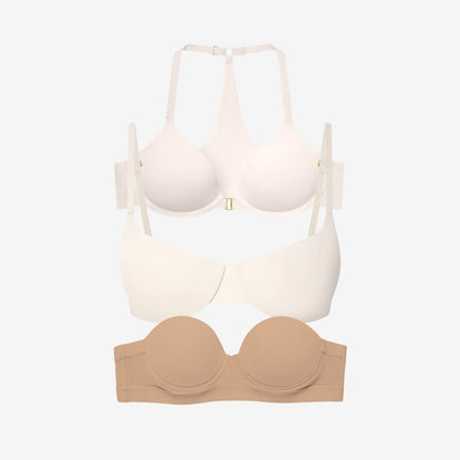 Summer Bra Solution 3 Bra Bundle Ecru/Ecru/Fawn