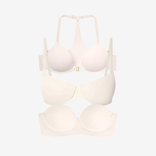 Summer Bra Solution 3 Bra Bundle Ecru/Ecru/Ecru