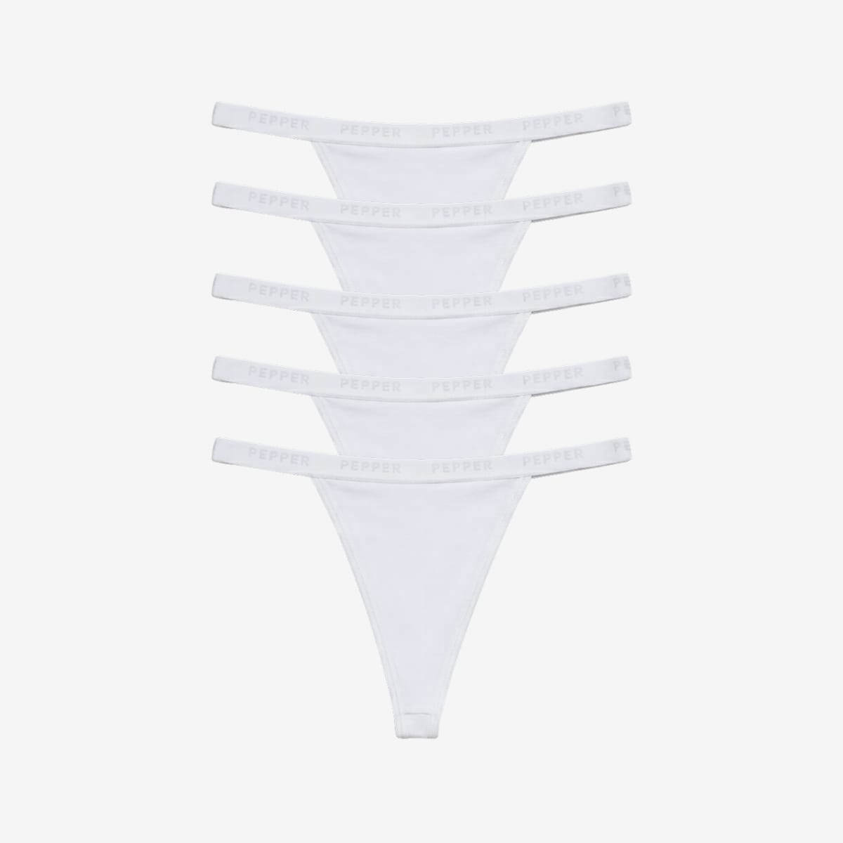 Supima® Cotton String Thong 5 Pack White