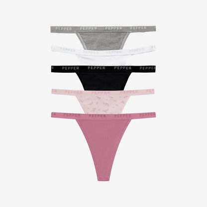 Preset Supima® Cotton String Thong 5 Pack
