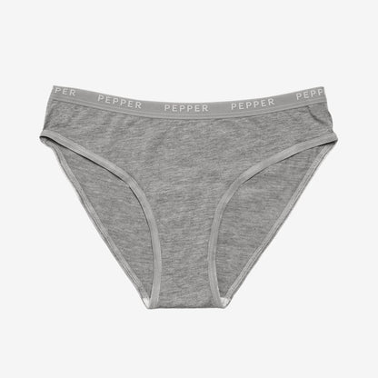 Supima® Cotton Bikini 5 Pack Heather Grey