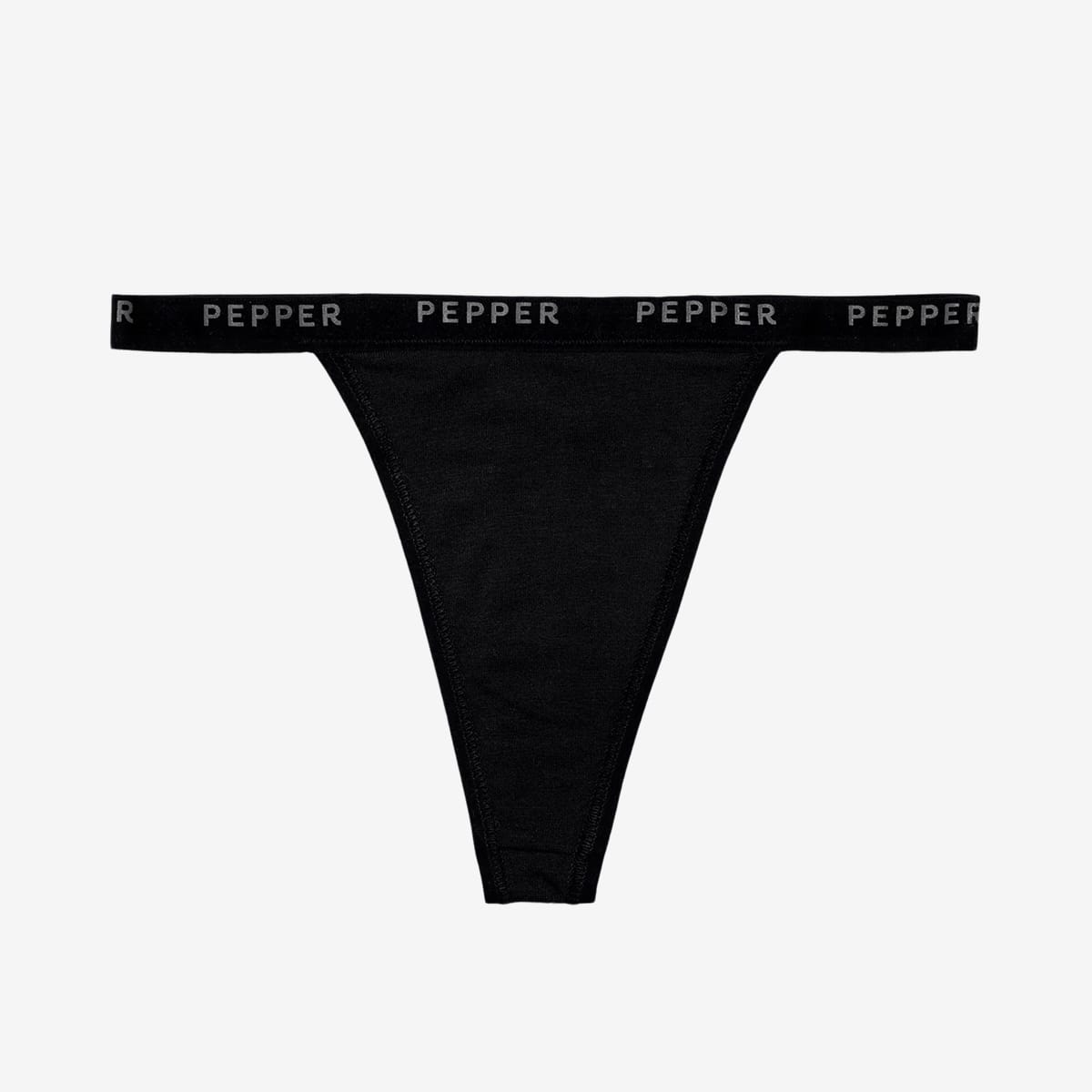 Supima® Cotton String Thong 5 Pack Black