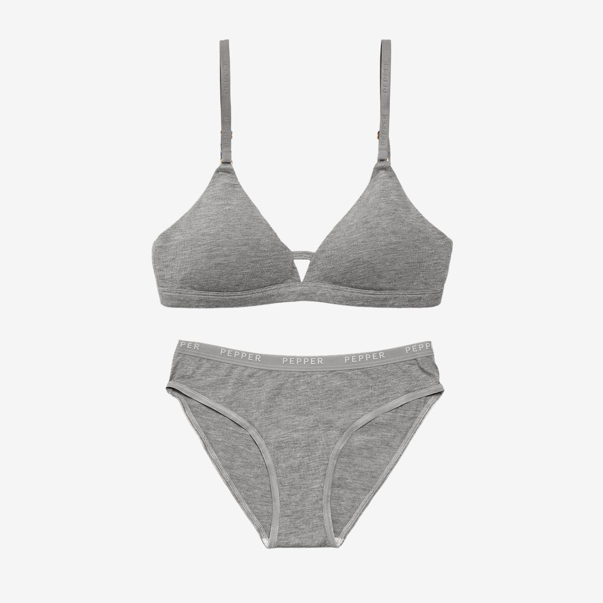Supima® Cotton Wirefree Bra & Cotton Bikini Set