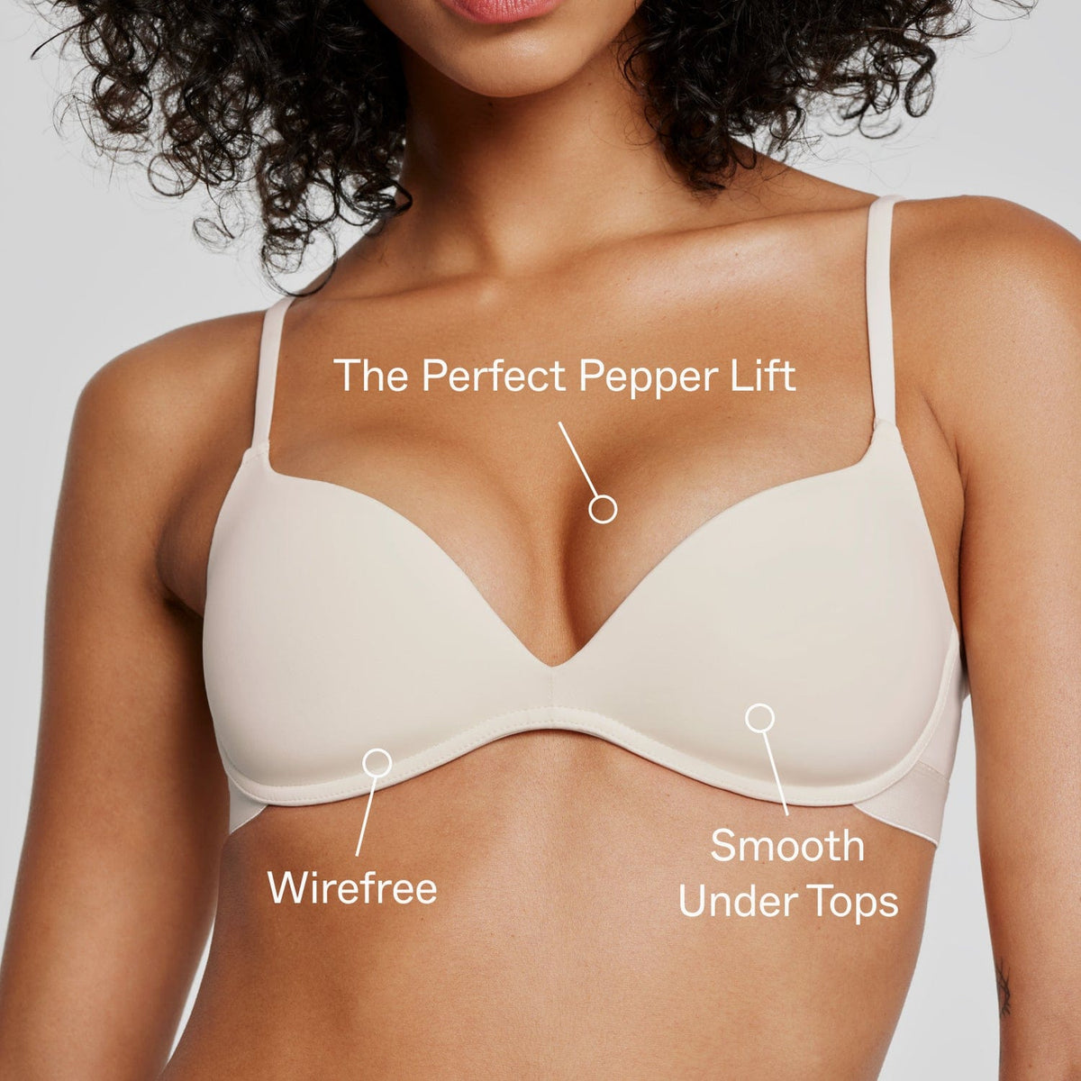 Zero-G Wirefree Lift Up Bra Espresso